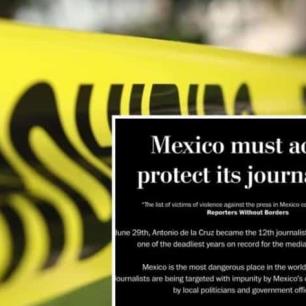 México rompió récord, es el país más peligroso para los periodistas: RSF