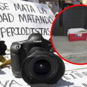 Periodista de San Luis Potosí denuncia amenaza con restos en hielera