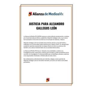 Justicia para Alejandro Gallegos León