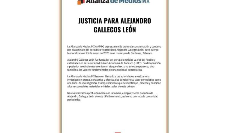 Justicia para Alejandro Gallegos León