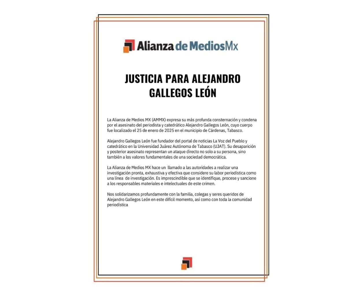 Justicia para Alejandro Gallegos León