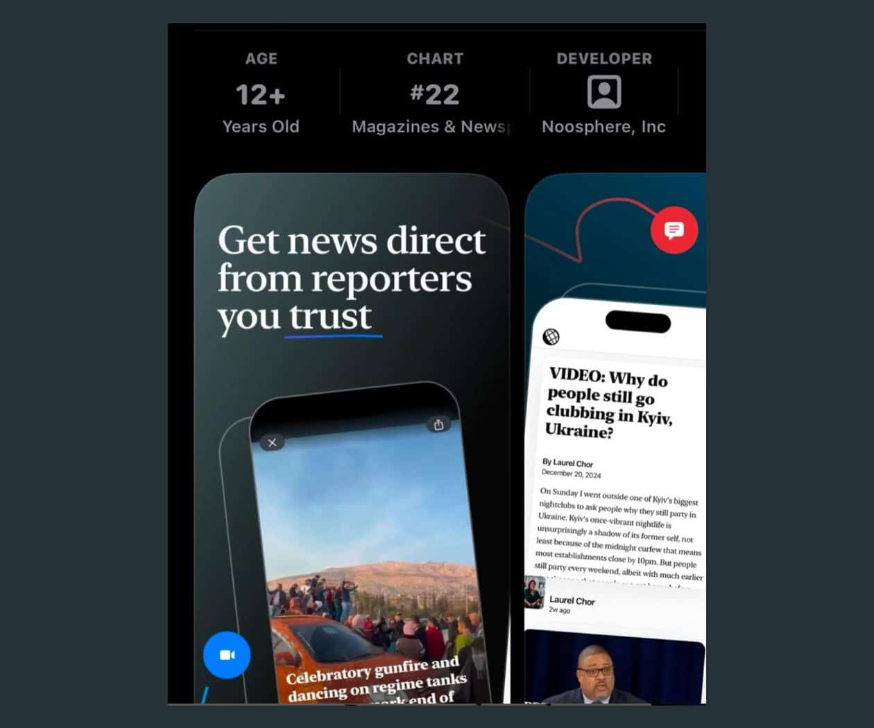 Periodistas lanzan Noosphere, una nueva plataforma de noticias con formato similar a TikTok