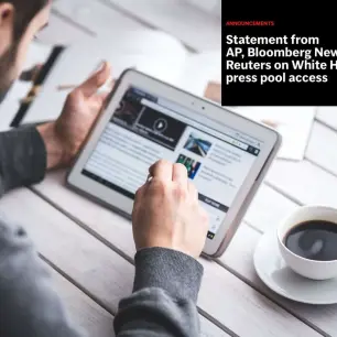 Reuters, AP y Bloomberg rechazan en comunicado conjunto la exclusión de las agencias de noticias en la Casa Blanca