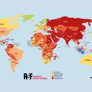 Vida de periodistas en riesgo creciente por conflictos armados y regímenes represivos en 2024: RSF