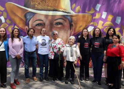 Develan mural en memoria de Miroslava Breach