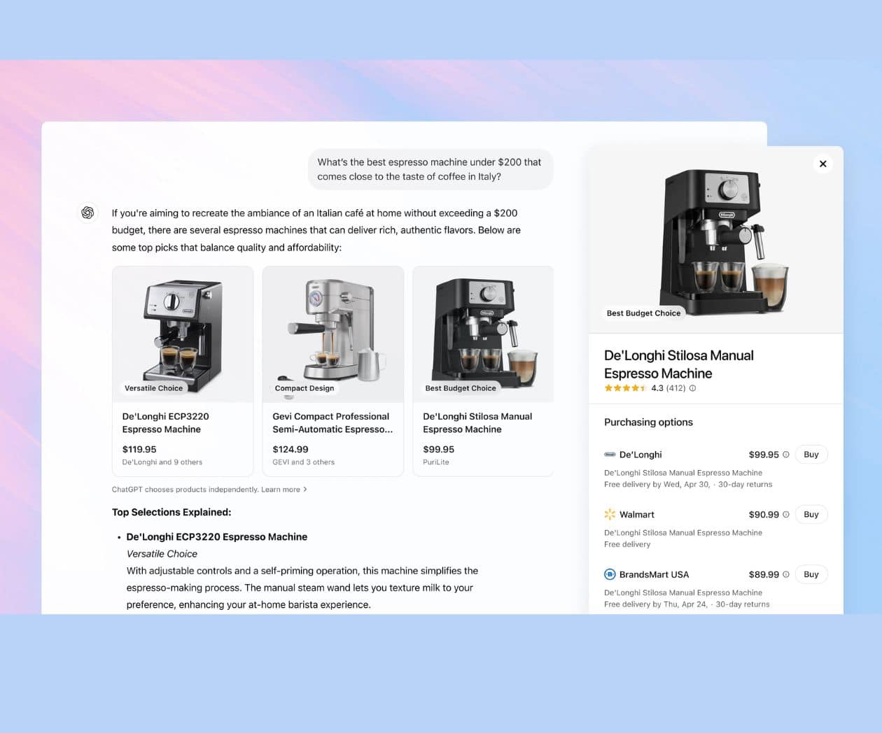 OpenAI añade compras sin publicidad pagada a ChatGPT y encara a Google Shopping