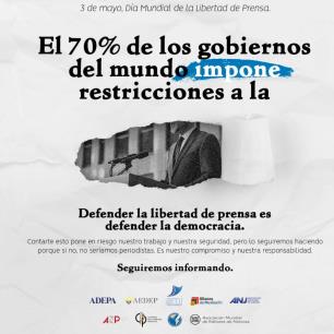 Este 3 de Mayo, levantamos la voz en Defensa de la libertad de prensa y de la Democracia