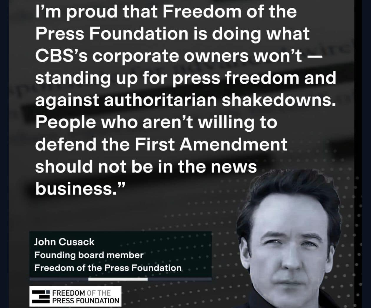 Freedom of the Press Foundation amenaza con demandar a Paramount si logra acuerdo con Trump en litigio contra 60 Minutes