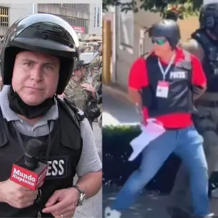 Video muestra a Mario Guevara, periodista salvadoreño, previo a su arresto en Georgia tras cubrir una protesta