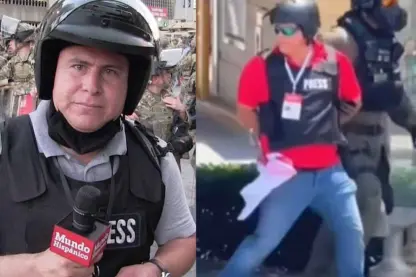 Video muestra a Mario Guevara, periodista salvadoreño, previo a su arresto en Georgia tras cubrir una protesta