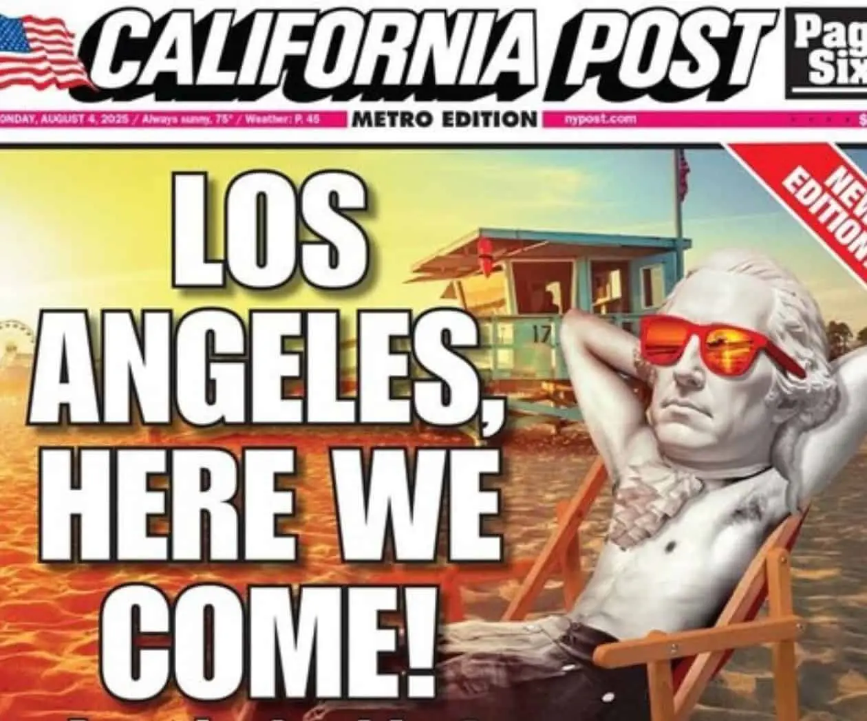 The New York Post, de Murdoch, lanzará el periódico ‘The California Post’ en Los Ángeles