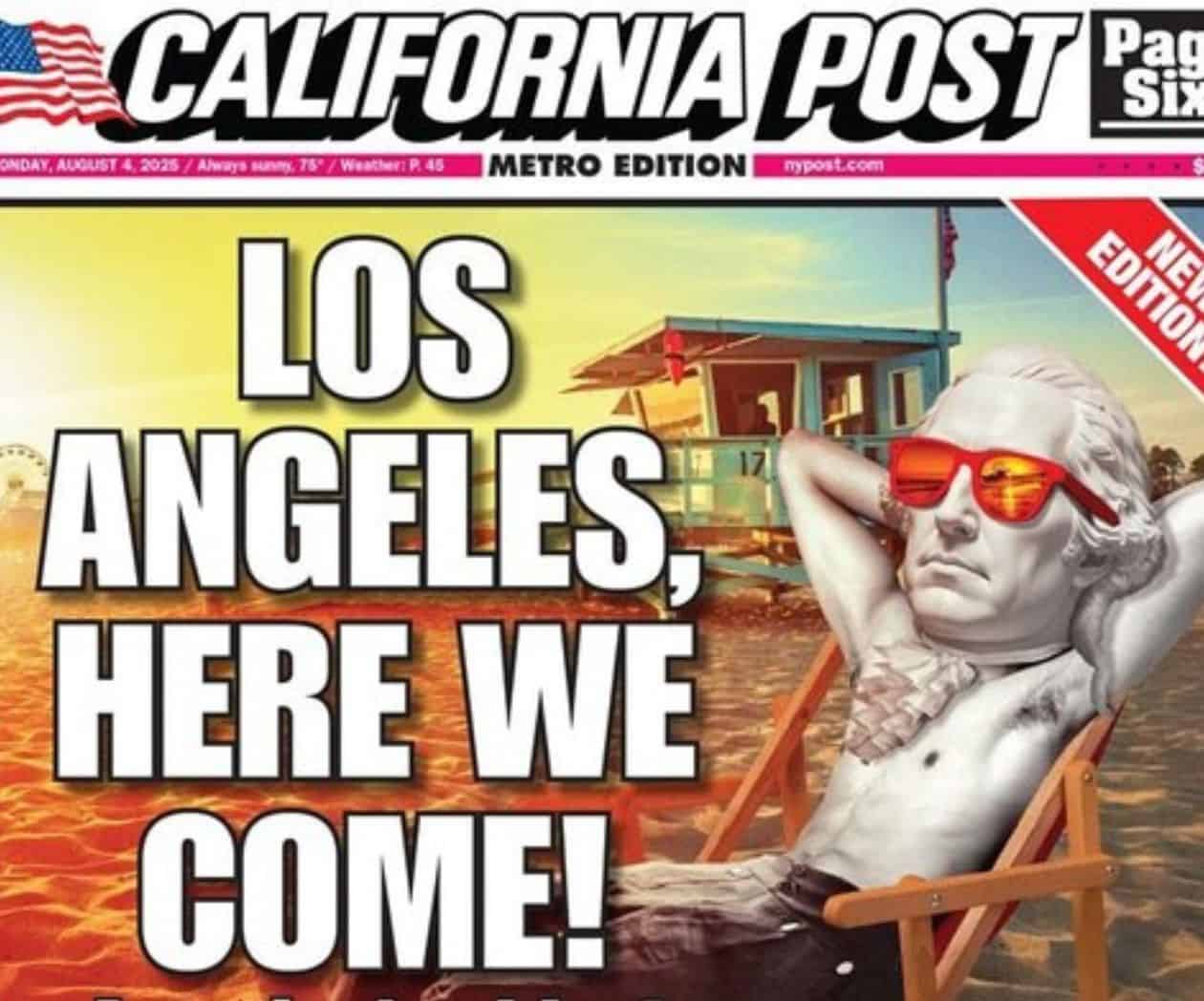 The New York Post, de Murdoch, lanzará el periódico ‘The California Post’ en Los Ángeles