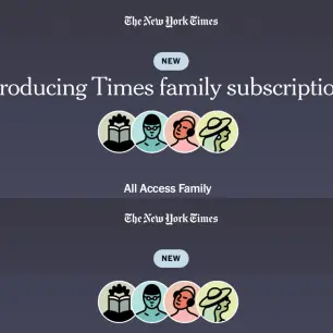 El New York Times sigue innovando y lanza suscripciones familiares