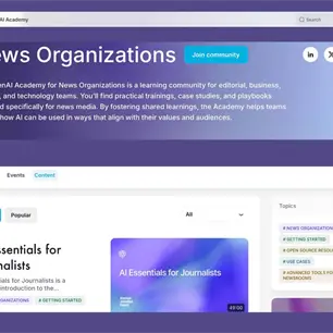 Lanzan &acute;Academia OpenAI de inteligencia artificial para medios de comunicaci&oacute;n&acute;