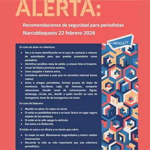 Artículo 19 documenta al menos 8 agresiones contra la prensa en hechos violentos de ayer en entidades de México