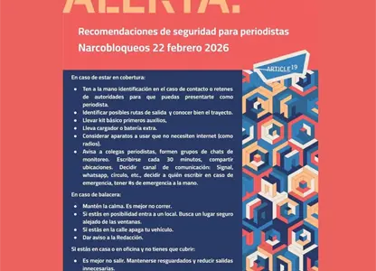 Artículo 19 documenta al menos 8 agresiones contra la prensa en hechos violentos de ayer en entidades de México