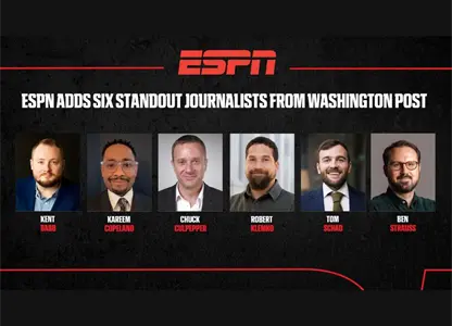 ESPN contrata a seis periodistas deportivos del Washington Post tras recortes laborales