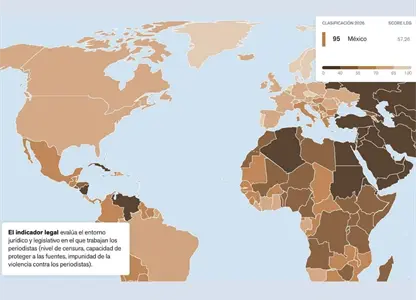 Día Mundial de la Libertad de Prensa: México, de los países más peligrosos para el periodismo por acoso judicial, RSF