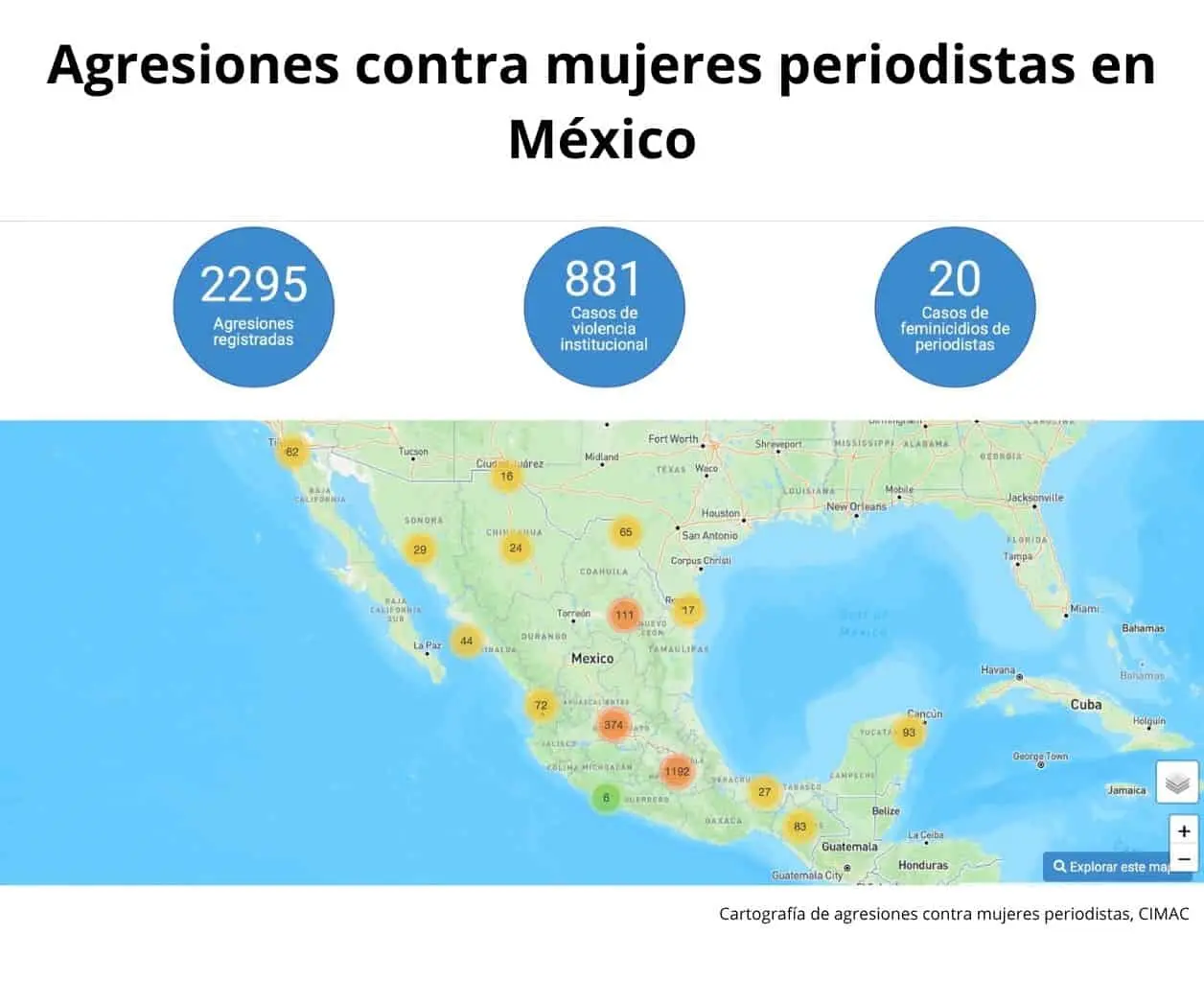 CIMAC documenta 2 mil 295 agresiones contra mujeres periodistas y alerta persistente violencia estructural en México CIMAC documenta 2 mil 295 agresiones contra mujeres periodistas y alerta persistente violencia estructural en México