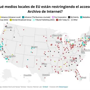 M&aacute;s de 340 sitios de noticias locales en EU bloquean a Archivo de Internet: Nieman Lab