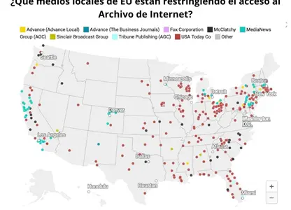 Más de 340 sitios de noticias locales en EU bloquean a Archivo de Internet: Nieman Lab Más de 340 sitios de noticias locales en EU bloquean a Archivo de Internet: Nieman Lab