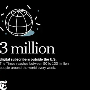 New York Times supera los tres millones de suscriptores internacionales, cuenta con más de 270 periodistas fuera de EU