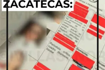 Zacatecas: autoridades hacen uso de lista para perfilar a periodistas y personas defensoras como voces “críticas”